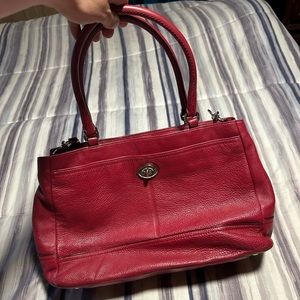 Red Coach bag